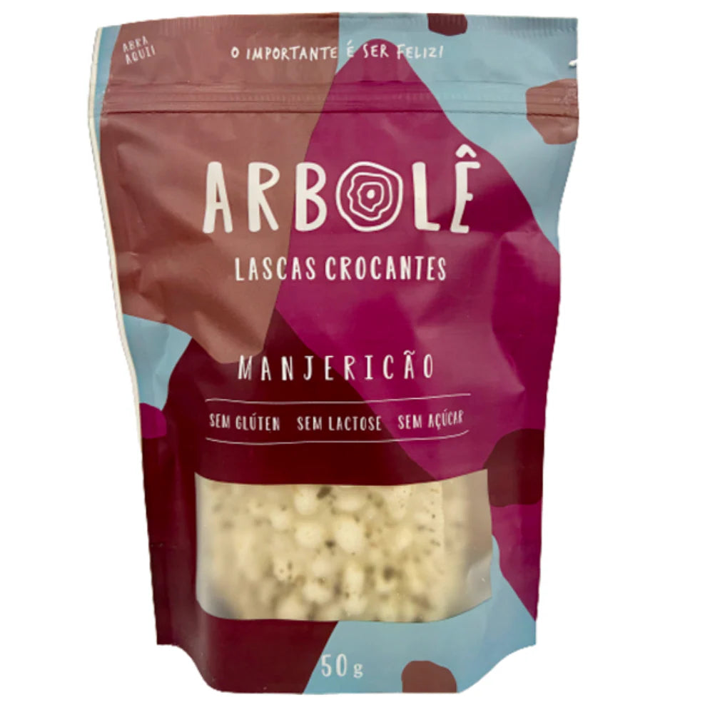 Lascas Crocantes de Manjericao 50g Arbole